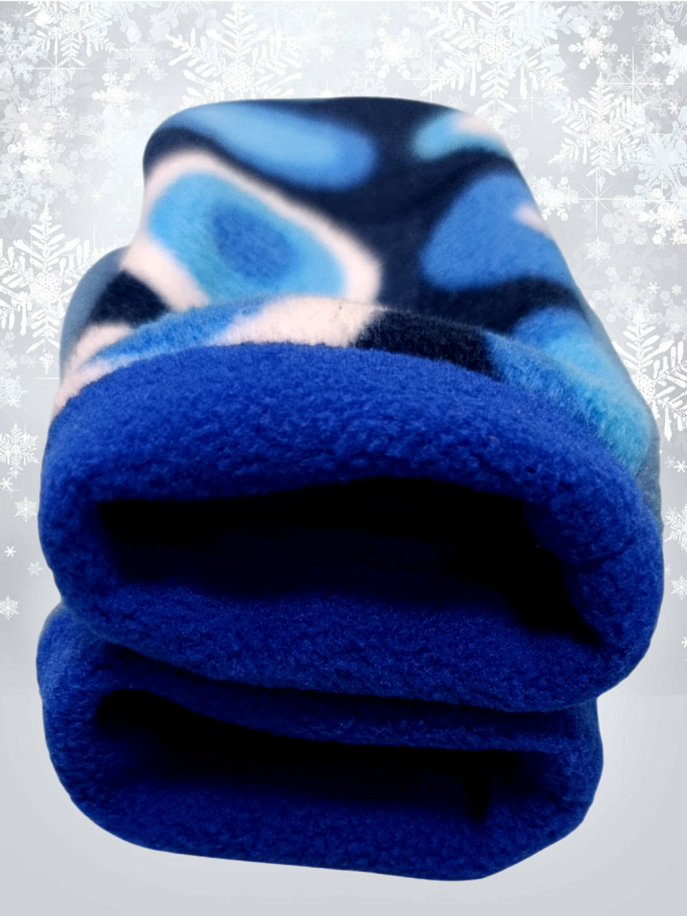 50051 Варежки детские флисовые васильковые (14)