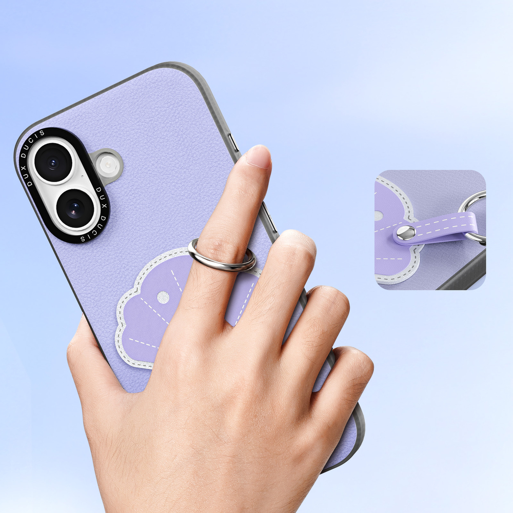 Чехол фиолетового цвета (Shell Edition) для iPhone 17, серия Luvy Series Case (со съемным ремешком) от Dux Ducis