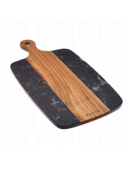 Доска сервировочная из акации и мрамора Kamille KM 10081 (40х22х1,3 см.)