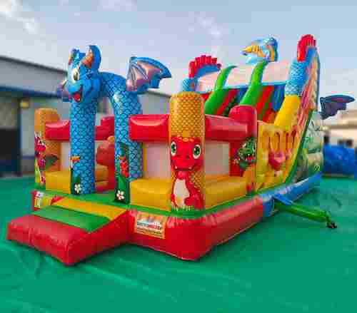 Коммерческий надувной батут «Драконы в тропиках», 8*4*5 м