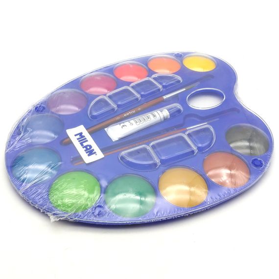Palitra \ Палитра PALETTE OF 12 WATERCOLOUR TABLETS Ø45mm