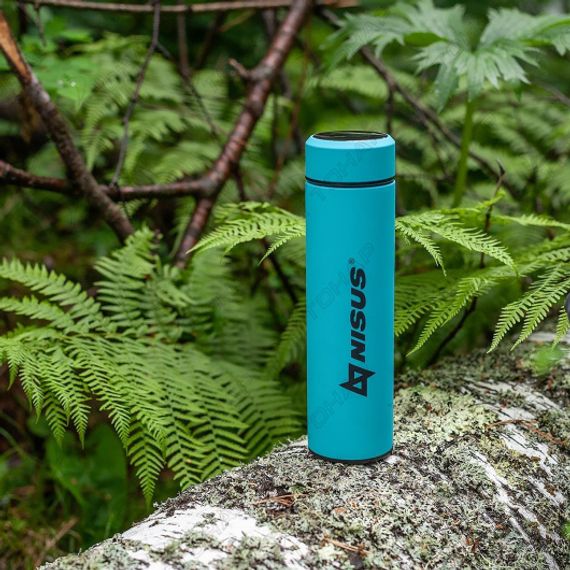 Термос 049-T 450ML с термодатчиком бирюзовый (N.TM-049-T) Nisus