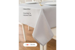 Скатерть Home One Herringbone, 150х213, полиэстер, светло-серый