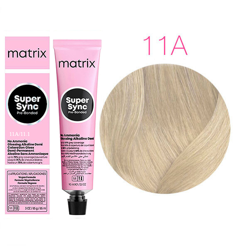 Matrix Super Sync 11A Ультра светлый блондин пепельный 90 мл