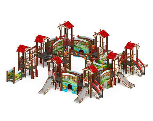 Детский игровой комплекс В гостях у сказки ДИК 1.05.01-11.С H=900