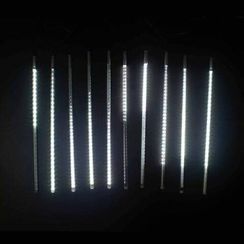 Гирлянда Тающие сосульки 10 шт., 24В, 10*0.8 м., белый, черный провод, без блока питания, TeamProf (960704)