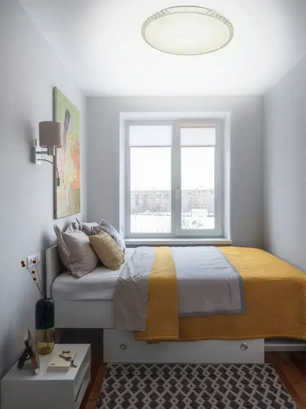 Люстра потолочная светодиодная с пультом 100Вт, площадь освещения до 25кв.м.