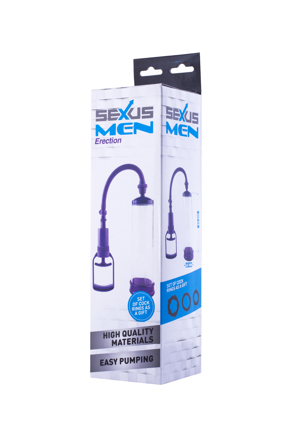 Вакуумная помпа Sexus Men фиолетовая 22 см