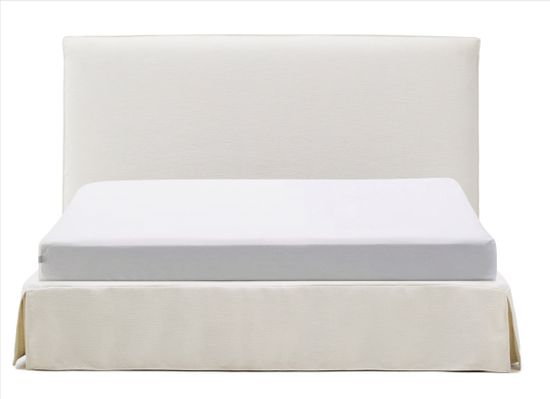Кровать Jaira La Forma из белого шенилла со съемным чехлом для матраса 180x200 см