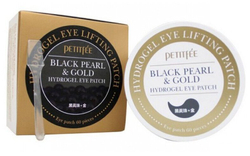 Petitfee Гидрогелевые патчи для глаз Black Pearl & Gold Hydrogel Eye Patch, 60 шт.
