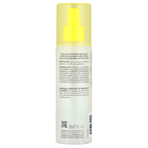 Onyx Professional, Coconut Bliss, увлажняющий спрей с мерцающим эффектом, кокос и ваниль, 200 мл (6,5 жидк. Унции)