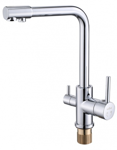 15002-X Смес. для кухни под фильт. выс. Г-обр. (ХРОМ) ViEiR (10/1шт)