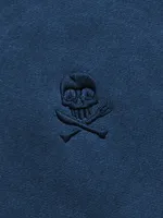 Худи Hardlunch garment dye синий