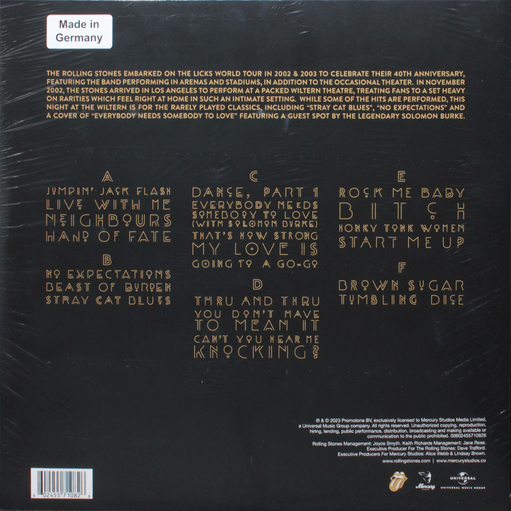 The Rolling Stones / Live At The Wiltern (Coloured Vinyl)(3LP)
