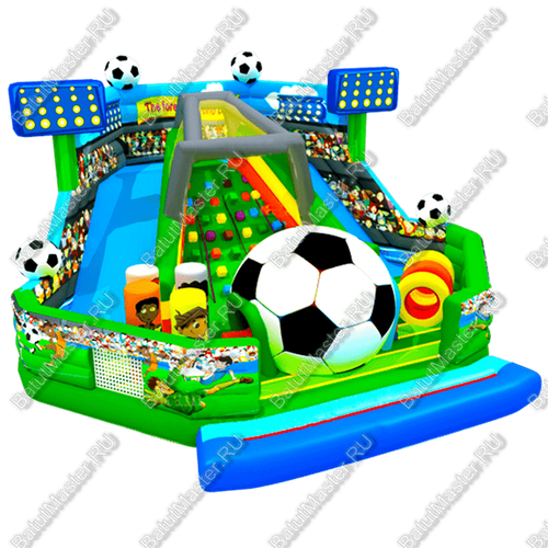 Коммерческий надувной батут «Футбол», 10*10*6 м