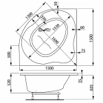 Ванна акриловая VagnerPlast PLEJADA 150x150