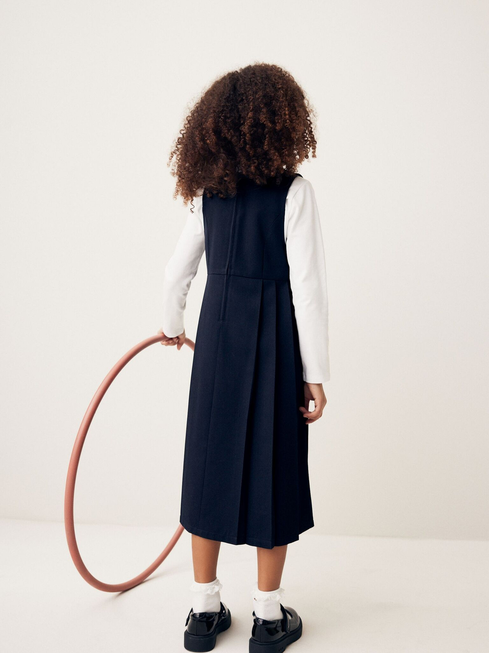 Сарафан длинный школьный для девочки Next Q84-886, Темно-синий