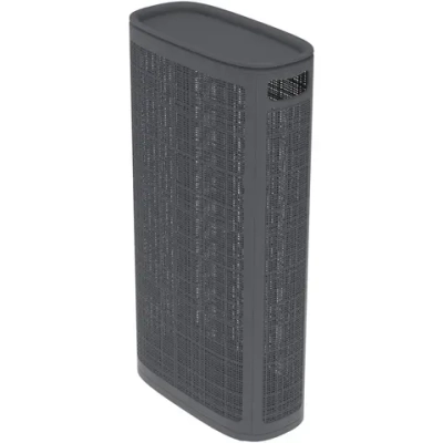 Корзина для белья Лён 60л плетёная 43×20×80см графит