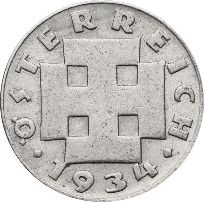 5 грошей 1934 Австрия