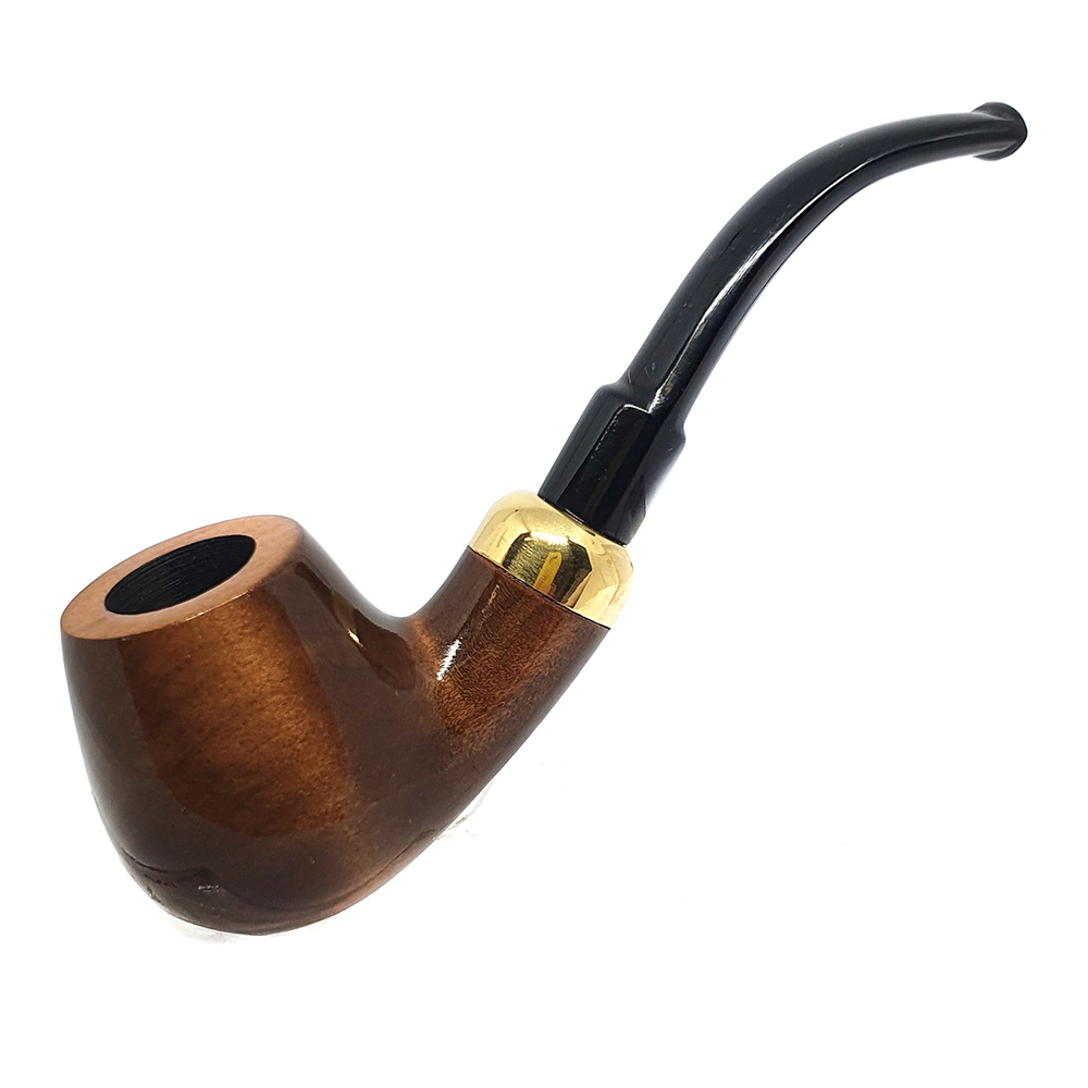 Трубка "Mr. Brog" №22 Bent Stecker коричневый (Охладитель, Груша)