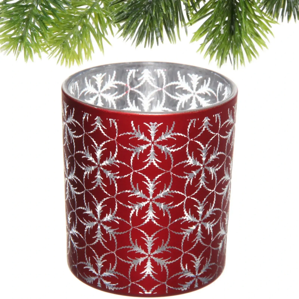 Подсвечник «Фантазия» 7*7,8 см, Красный