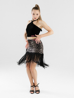 Юбка для латины с бахромой