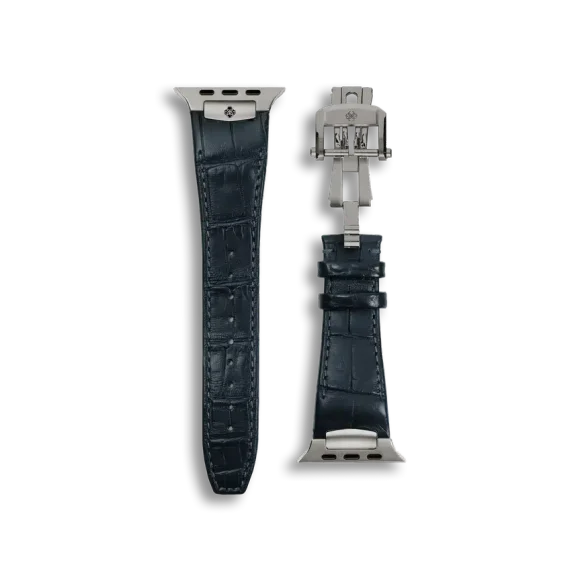 Ремешок для Apple Watch - Alligator Leather Blue