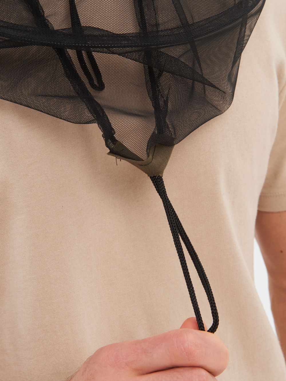 Панама-накомарник с кольцом Антигнус ткань Смесовая цвет Хаки