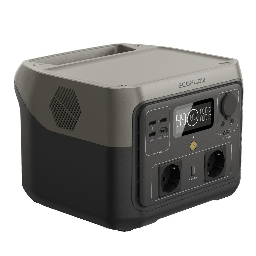 Портативная зарядная станция EcoFlow RIVER 2 Max, 500 Вт