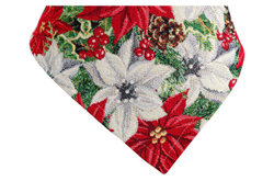 Скатерть прямоугольная 140х220см Mix&Match Home Пуансетия бордюр красная