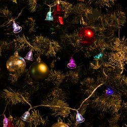 ULD-S0280-020-DTA RGB IP20 BELLS Гирлянда светодиодная Колокольчики с контроллером. 20 светодиодов. 2.8 м. RGB. IP20. провод прозрачный.