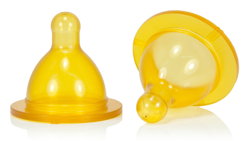 Соска для бутылочки GOLDI с широким горлышком, естественной формы, соска среднего размера, для детей от 6 месяцев.