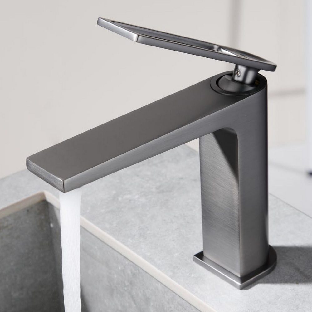 Смеситель для раковины Black&White Universe Gun Metal (UK9901MG)