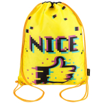 Мешок для сменной обуви 1 отделение Проф-Пресс, 360х480 мм, уплотненый, двойной шнурок, "Модный логотип"