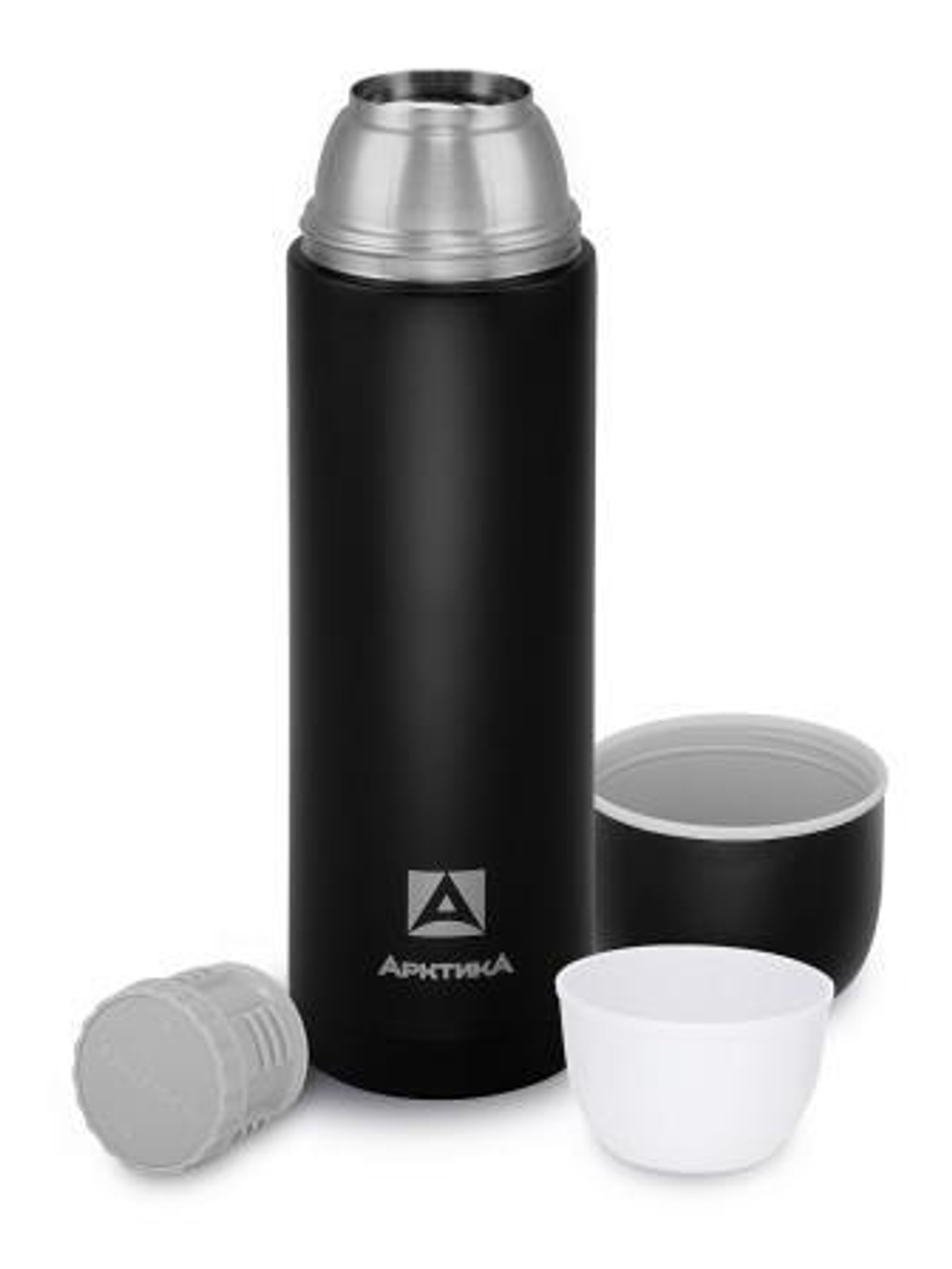 Термос бытовой, вакуумный (для напитков), тм "Арктика", 1200 мл, (чёрный)