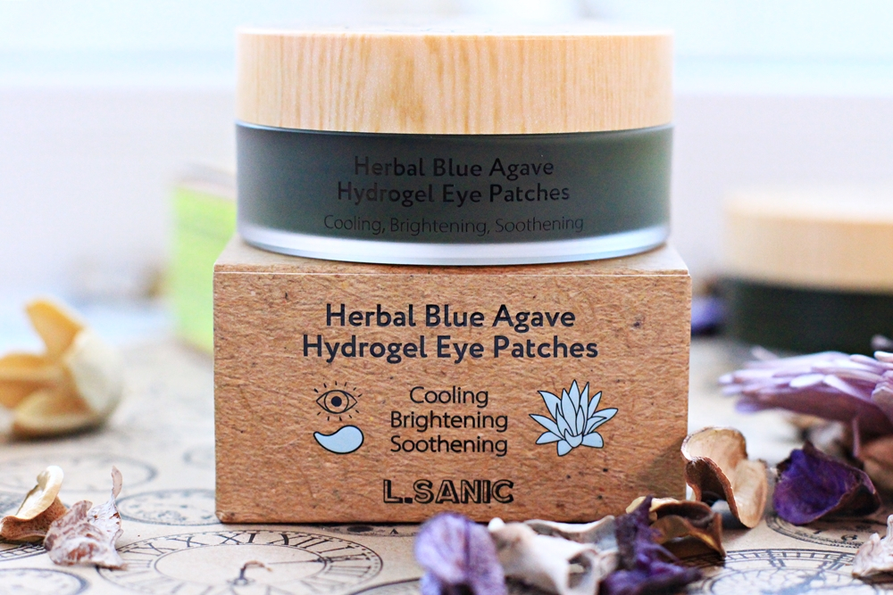 Гидрогелевые патчи с экстрактом голубой агавы L'SANIC Herbal Blue Agave Hydrogel Eye Patches, 60 шт