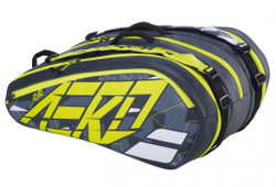 Сумка теннисная Babolat Pure Aero RHX12 - grey/yellow/white