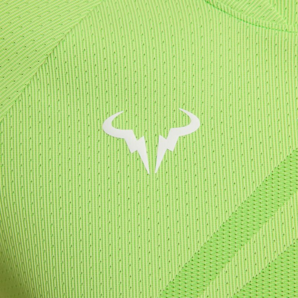 Теннисная футболка Nike Dri-Fit Rafa Tennis Top - action green/white