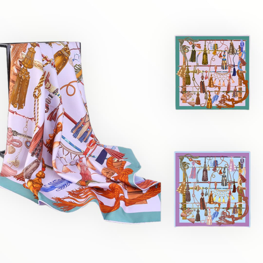 Платок двойной печати 90x90 см AV-HA30602