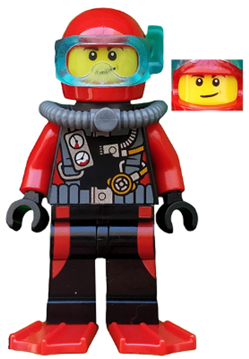 Минифигурка LEGO cty0558 Аквалангист