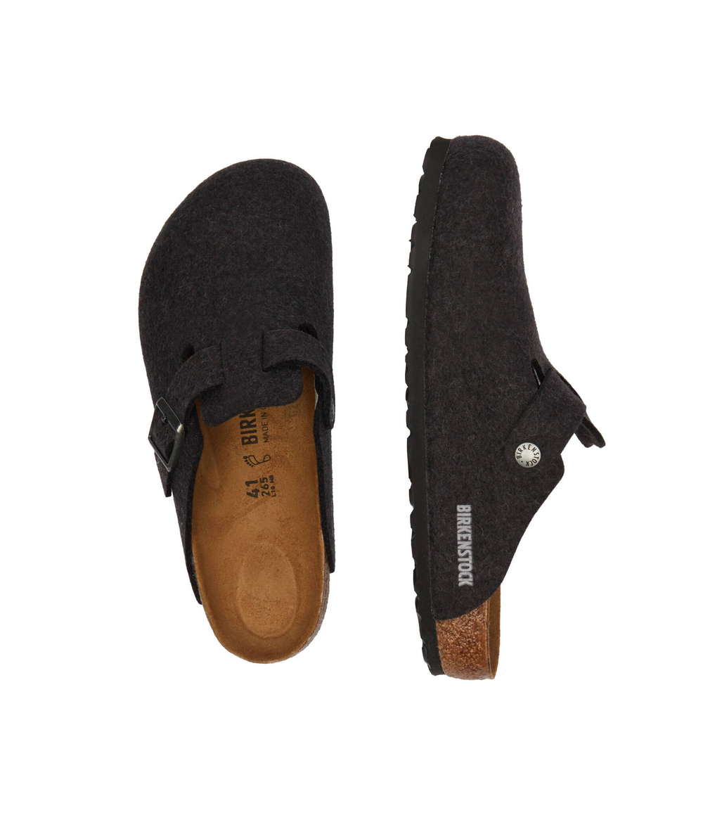 Хлопковое мюли Boston Birkenstock - серый(160371)