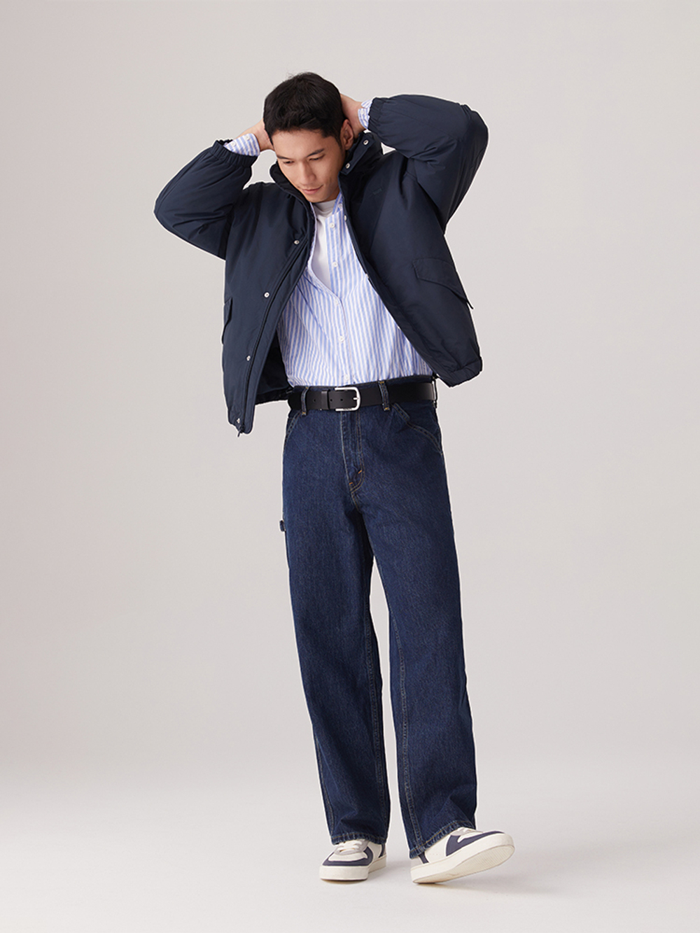 Мужские свободные прямые джинсы Levi's Silver Tab Baggy A7489-0005