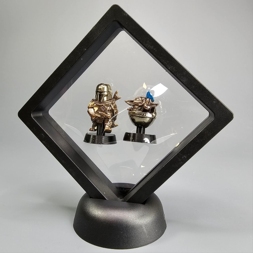 Темлячная бусина "Мандо + Грогу" для ножей , биметалл , лимитка