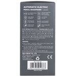 Точилка DELI "71203" электрическая, автоматическая, 1 отверстие, с контейнером, белая