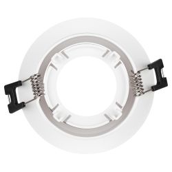 Встраиваемый светильник декоративный ЭРА KL90 WH MR16/GU5.3 белый, пластиковый | Декоративные встраиваемые светильники