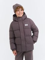 Куртка демисезонная дутая "Темный шоколад" 7+