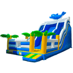 Большой надувной батут-горка «Волна - 3» 10*6*8 м.