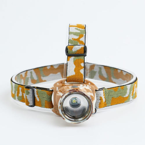 Фонарь налобный аккумуляторный «Мастер К», 9 Вт, 130 Лм, 3 режима