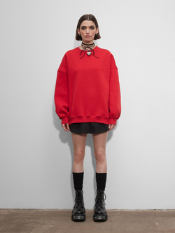 Свитшот Not Sentimental, Красный