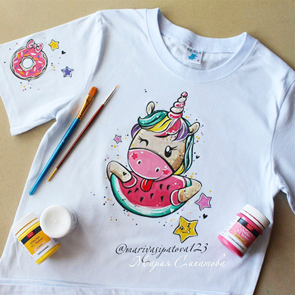 Краска по ткани и обуви, одежды акриловая «Лимонная»